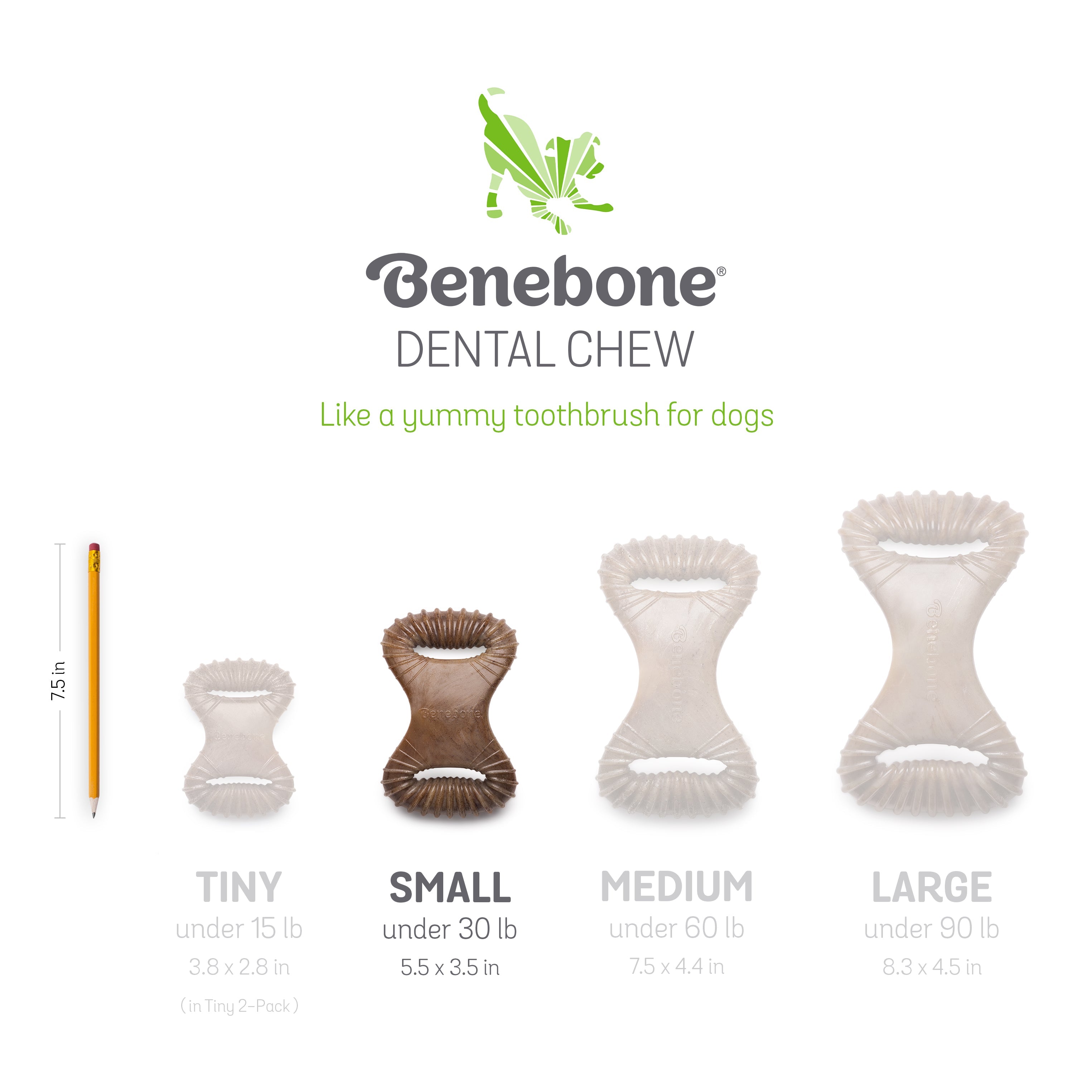 Benebone's Dental Dog Chew (Bacon Flavor)