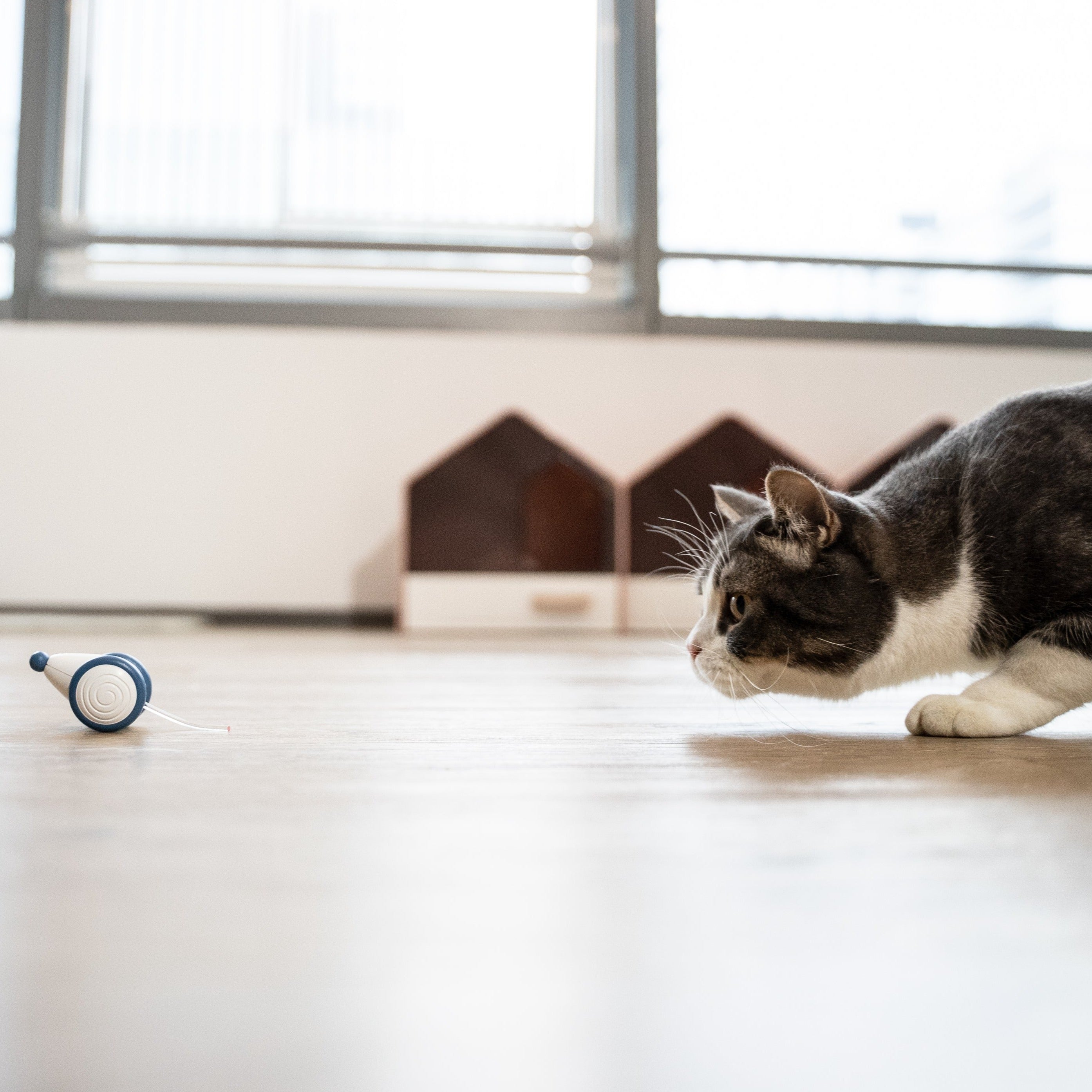Cheerble Wicked Mouse Interactive Cat Toy - Blue
