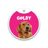 Customized Dog Id Tags - Golden Retriever