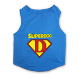 PawsIndia Sleeveless Printed Dog T-Shirt - Super Dog