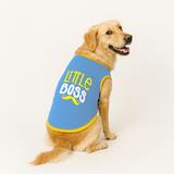 PawsIndia Ribbed Sleeves Printed Dog T-Shirt - Little Boss