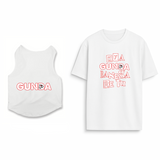 PawsIndia Signature Twinning Set – Parent & Pup - Kya Gunda Banega & Gunda - White
