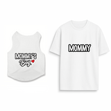 PawsIndia Signature Twinning Set – Parent & Pup - Mommy & Mommy's Boy - White