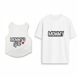 PawsIndia Signature Twinning Set – Parent & Pup - Mommy & Mommy's Girl - White