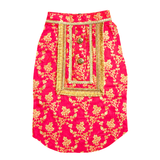 Pawsindia Traditional  Royal Zari Kurta For Cats - Pink