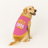 PawsIndia Ribbed Sleeves Printed Dog T-Shirt - Little Boss