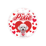 Customized Dog Id Tags - Poodle ?> Love Edition
