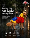 Pawsindia Dog Hooded 360° Raincoat - Red & Yellow