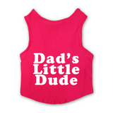 PawsIndia Sleeveless Printed Cat T-Shirt - Dad's Little Dude