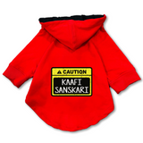 Pawsindia Dog Hoodie - Caution Kaafi Sanskari