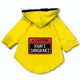 Pawsindia Dog & Cat Hoodie - Caution Kaafi Sanskari
