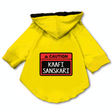 Pawsindia Dog Hoodie - Caution Kaafi Sanskari