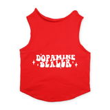 PawsIndia Sleeveless Printed Dog T-Shirt - Dopamine Dealer