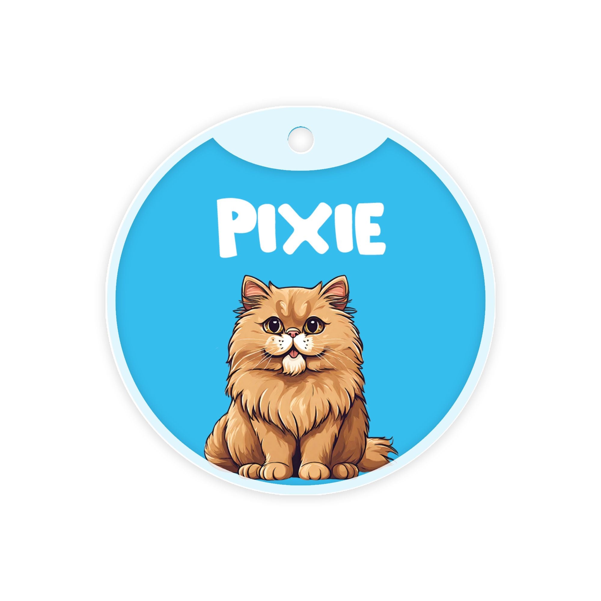 Customized Cat Id Tags - Persian (Golden)