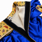 Pawsindia Traditional Paithani Saree For Cats - Navy Blue