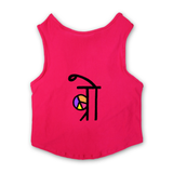 PawsIndia Sleeveless Printed Dog T-Shirt - BRO