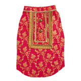 Pawsindia Traditional  Royal Zari Kurta For Dogs - Pink