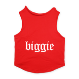 PawsIndia Sleeveless Printed Dog T-Shirt - Biggie