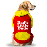 PawsIndia Dual Pattern Dog & Cat Hoodie - Dad's Little Dude