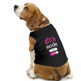 PawsIndia Sleeveless Printed Dog T-Shirt - Bitch Mode