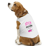 PawsIndia Sleeveless Printed Dog T-Shirt - Bitch Mode