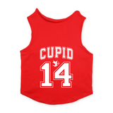 PawsIndia Sleeveless Printed Valentine's Dog T-Shirt - Cupid