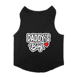 PawsIndia Sleeveless Printed Cat T-Shirt - Daddy's Boy