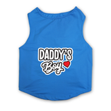 PawsIndia Sleeveless Printed Dog T-Shirt - Daddy's Boy