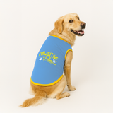PawsIndia Ribbed Sleeves Printed Dog T-Shirt - Pawsitive Vibes