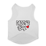 PawsIndia Sleeveless Printed Cat T-Shirt - Daddy's Boy