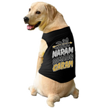 PawsIndia Sleeveless Printed Dog T-Shirt - Dil Naram Dimag Garam