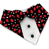 PawsIndia Valentines Edition Kisses with Hearts Printed Tuxedo For Pets