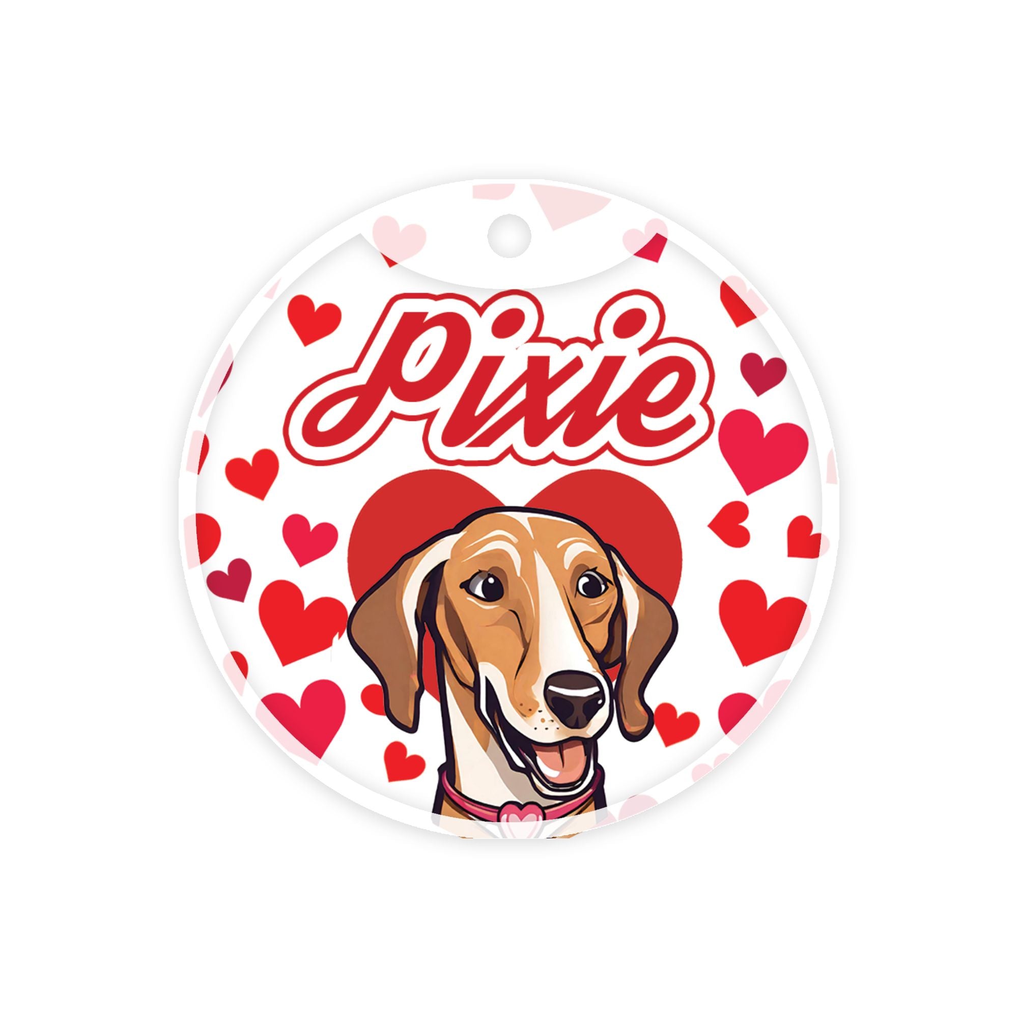 Customized Dog Id Tags -  Mudhol hound ?> Love Edition
