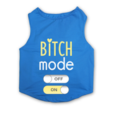 PawsIndia Sleeveless Printed Dog T-Shirt - Bitch Mode