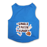 PawsIndia Sleeveless Printed Dog T-Shirt - Single-Taken-Hungry