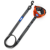 Zoomiez Hands-Free Dog Leash/Lead 5 Ft with Comfortable Mesh Wrist Attachment, Padded Control Loop & Heavy Duty Hook - Orange