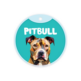 Customized Dog Id Tags - Pitbull (Brown)