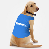 Paws Basic Customized Dog T-Shirt - Blue