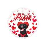 Customized Dog Id Tags - Labrador Retriever (Black) ?> Love Edition