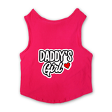 PawsIndia Sleeveless Printed Dog T-Shirt - Daddy's Girl