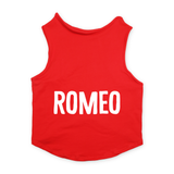 PawsIndia Sleeveless Printed Cat T-Shirt - Romeo