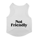 PawsIndia Sleeveless Printed Cat T-Shirt - Not Friendly