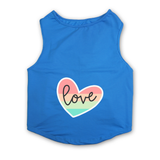 PawsIndia Sleeveless Printed Cat T-Shirt - Love