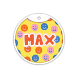 Customized Pet Id Tag - Sweet Smiley Face