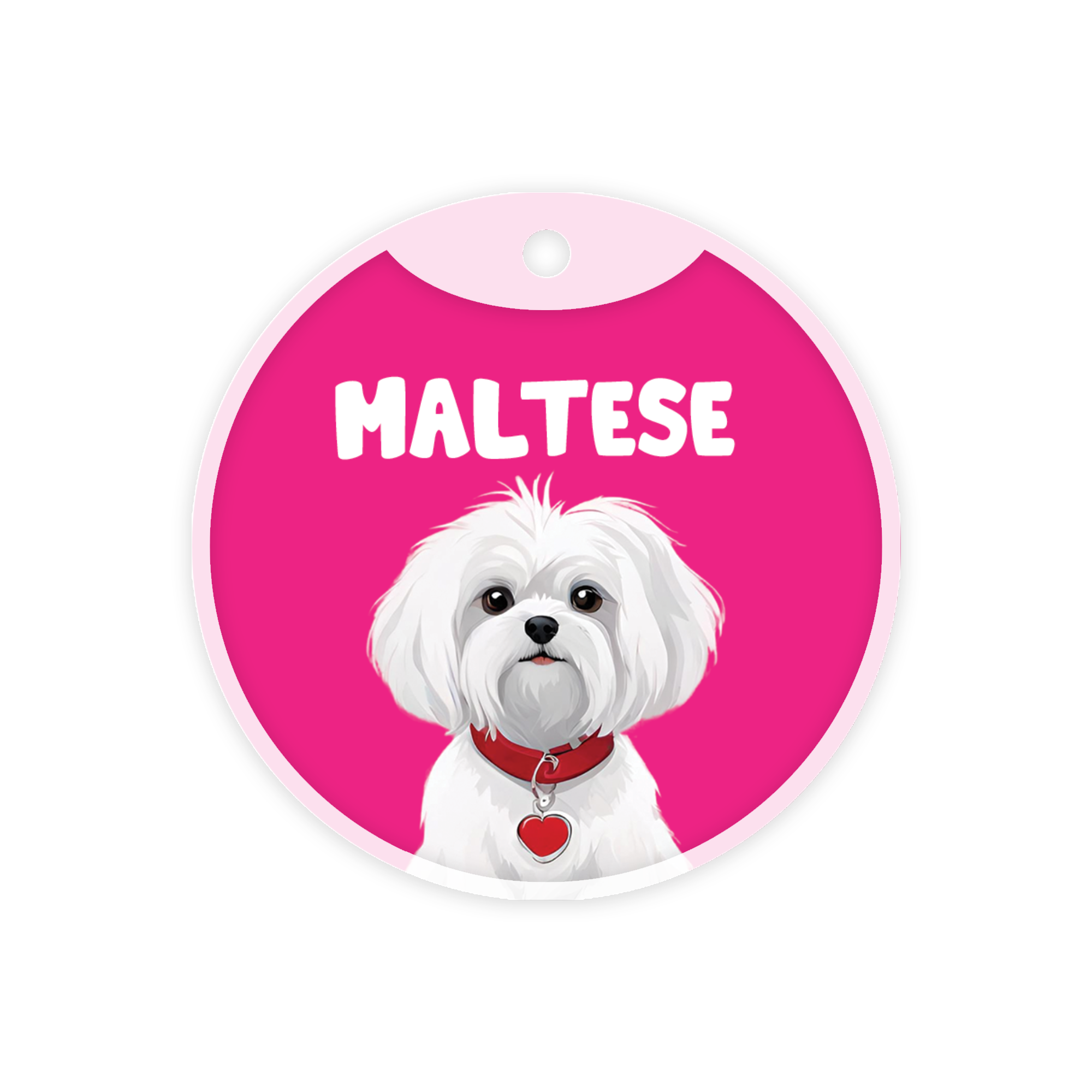 Customized Dog Id Tags - Maltese