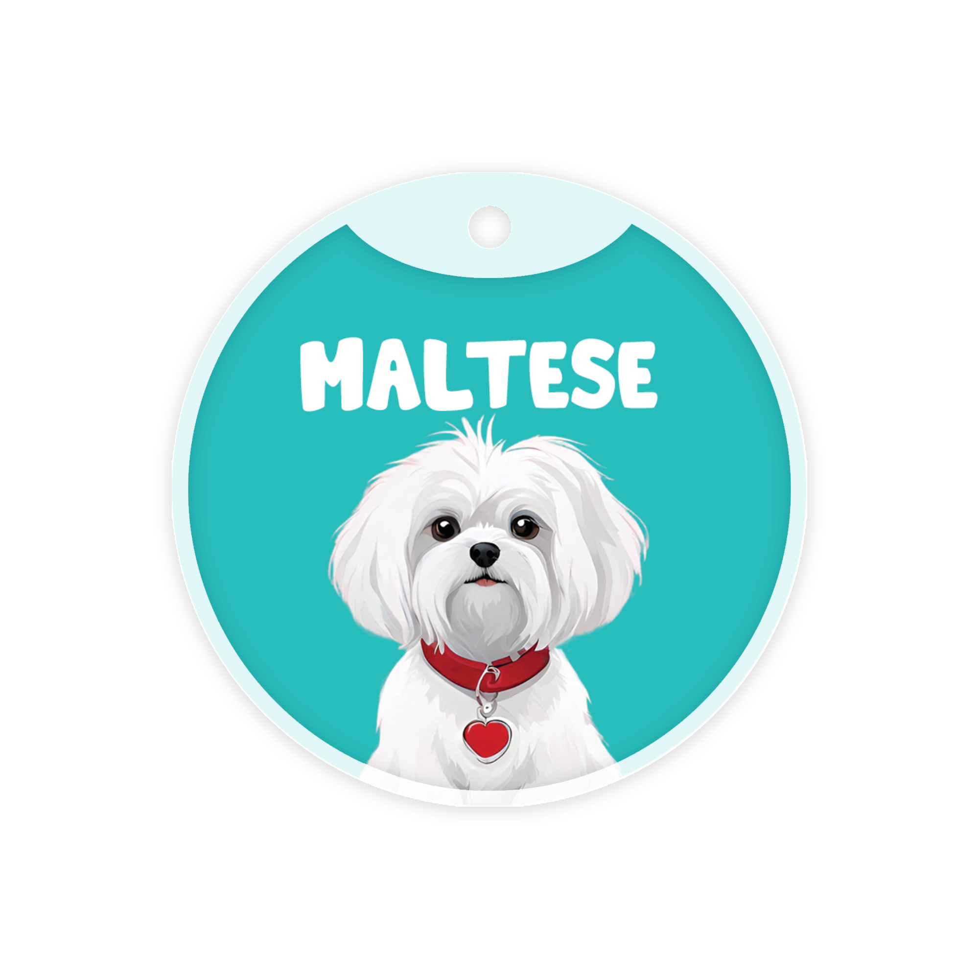 Customized Dog Id Tags - Maltese