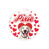 Customized Dog Id Tags - Labrador Retriever (White) ?> Love Edition