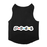 PawsIndia Sleeveless Printed Dog T-Shirt - D.O.G.S.