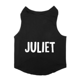 PawsIndia Sleeveless Printed Dog T-Shirt - Juliet