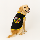 PawsIndia Ribbed Sleeves Printed Dog T-Shirt - You Are My Sunshine